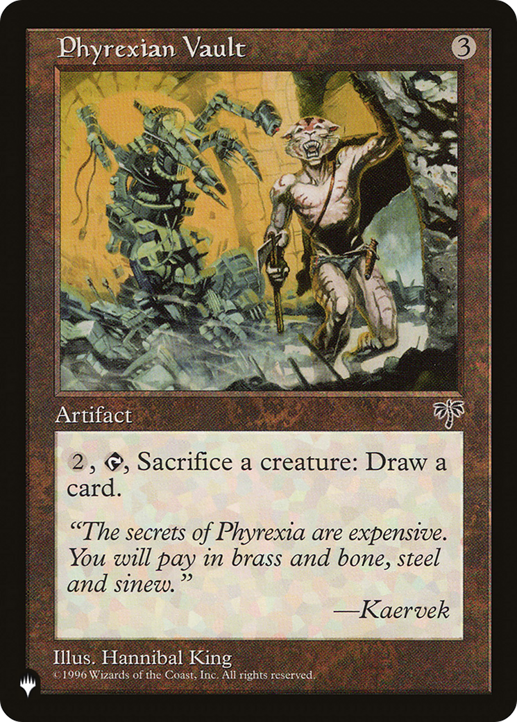 Phyrexian Vault (LIST-MIR-316) [The List]
