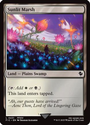 Sunlit Marsh (Surge Foil) (FIC-431) [Commander: FINAL FANTASY] Foil