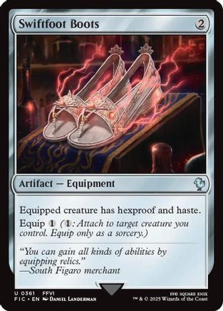 Swiftfoot Boots (Surge Foil) (FIC-361) [Commander: FINAL FANTASY] Foil