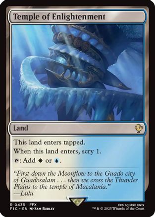 Temple of Enlightenment (Surge Foil) (FIC-435) [Commander: FINAL FANTASY] Foil