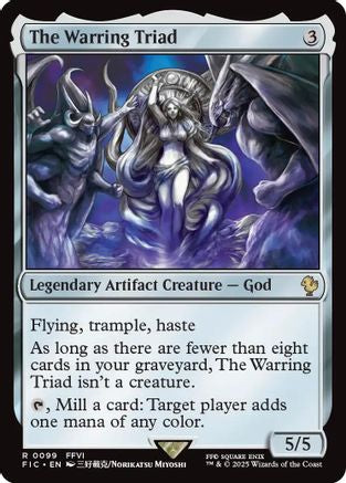 The Warring Triad (Surge Foil) (FIC-099) [Commander: FINAL FANTASY] Foil