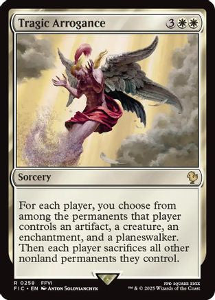 Tragic Arrogance (Surge Foil) (FIC-258) [Commander: FINAL FANTASY] Foil