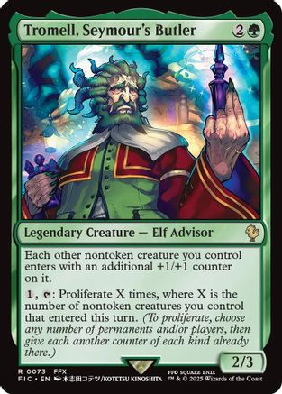 Tromell, Seymour's Butler (Surge Foil) (FIC-073) [Commander: FINAL FANTASY] Foil