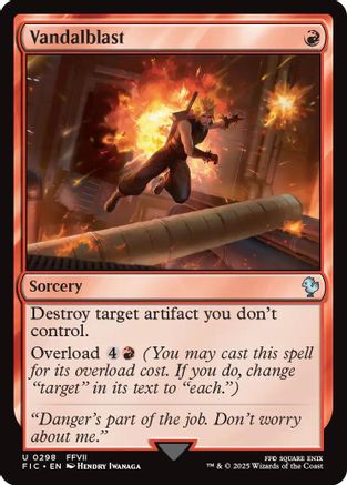 Vandalblast (Surge Foil) (FIC-298) [Commander: FINAL FANTASY] Foil