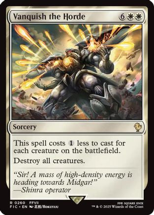 Vanquish the Horde (Surge Foil) (FIC-260) [Commander: FINAL FANTASY] Foil