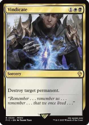 Vindicate (Surge Foil) (FIC-330) [Commander: FINAL FANTASY] Foil