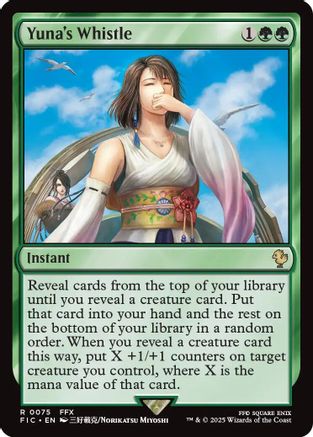 Yuna's Whistle (Surge Foil) (FIC-075) [Commander: FINAL FANTASY] Foil