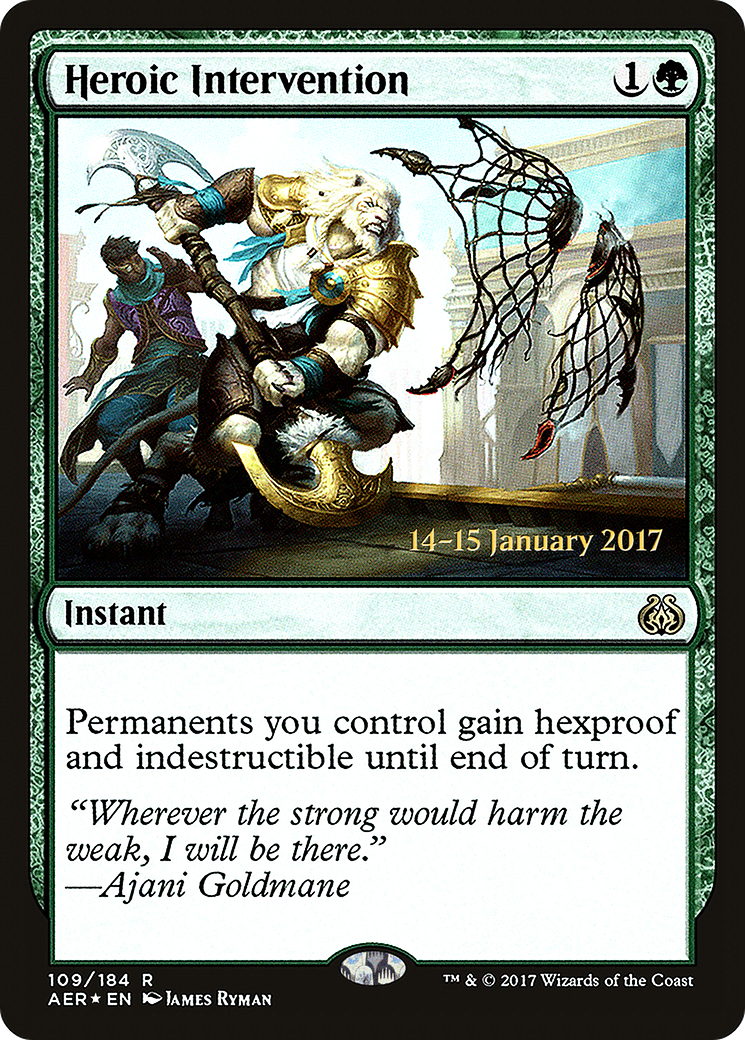 Heroic Intervention (PRE-109S) [Aether Revolt Promos] Foil