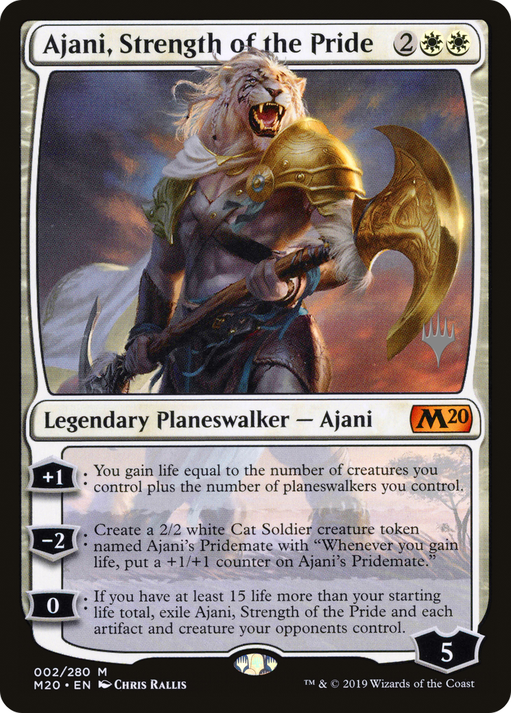 Ajani, Strength of the Pride (PPM20-02P) [Promo Pack: Core Set 2020 Promos]