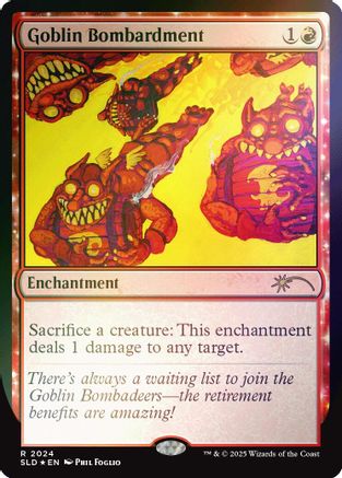 Goblin Bombardment (2024) (Rainbow Foil) (SLD-2024) [Secret Lair Drop Series] Foil
