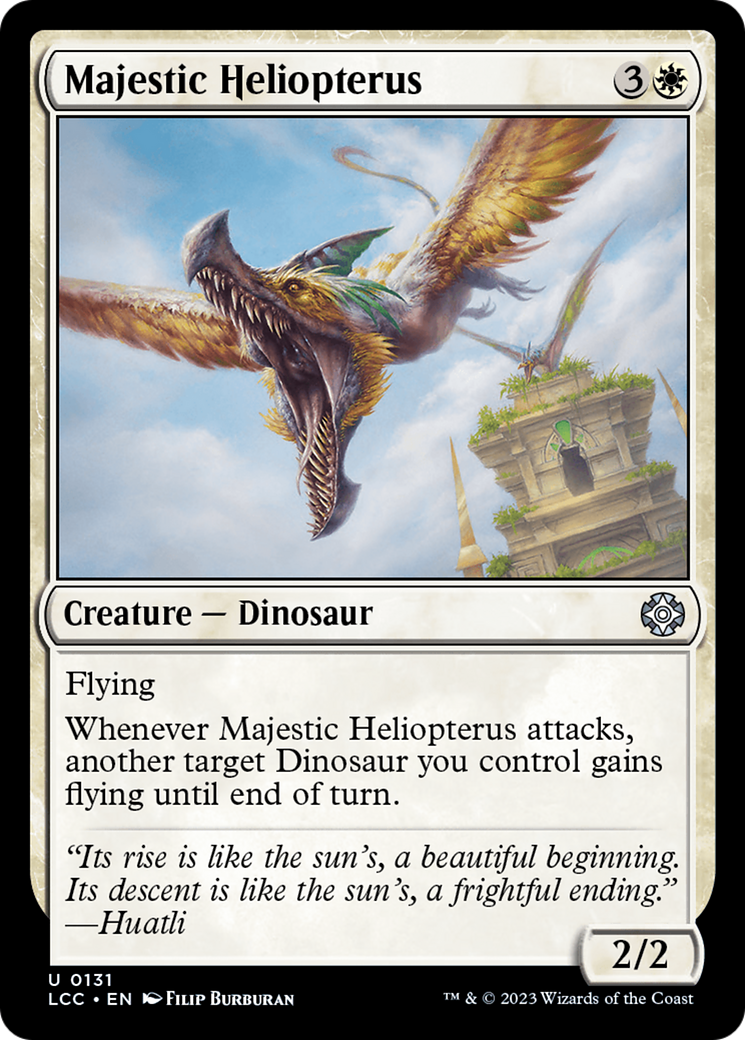Majestic Heliopterus (LCC-131) [The Lost Caverns of Ixalan Commander]