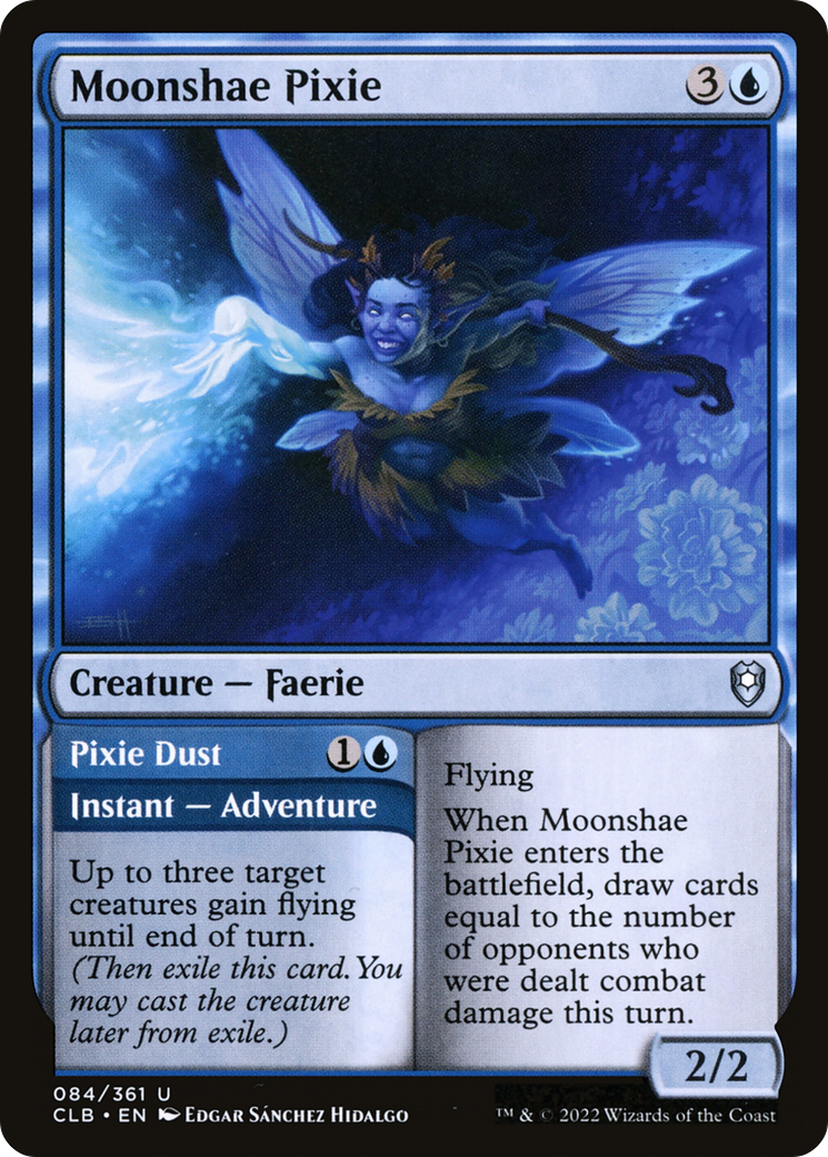 Moonshae Pixie // Pixie Dust (CLB-084) [Commander Legends: Battle for Baldur's Gate] Foil