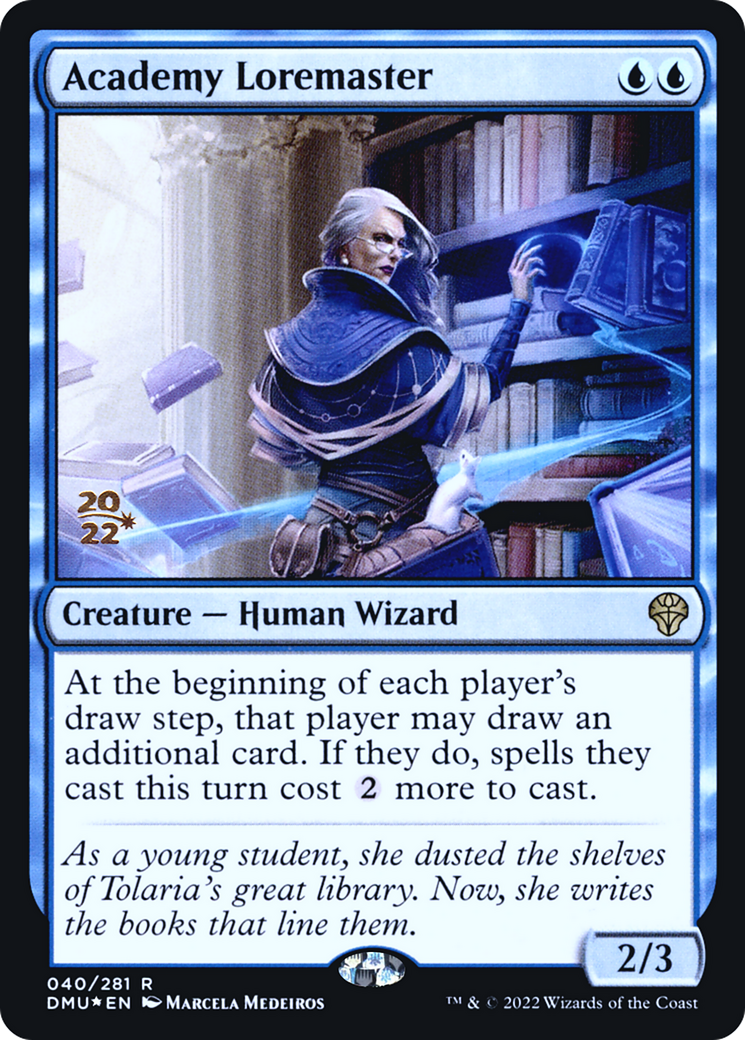 Academy Loremaster (PRE-040) [Dominaria United Promos] Foil