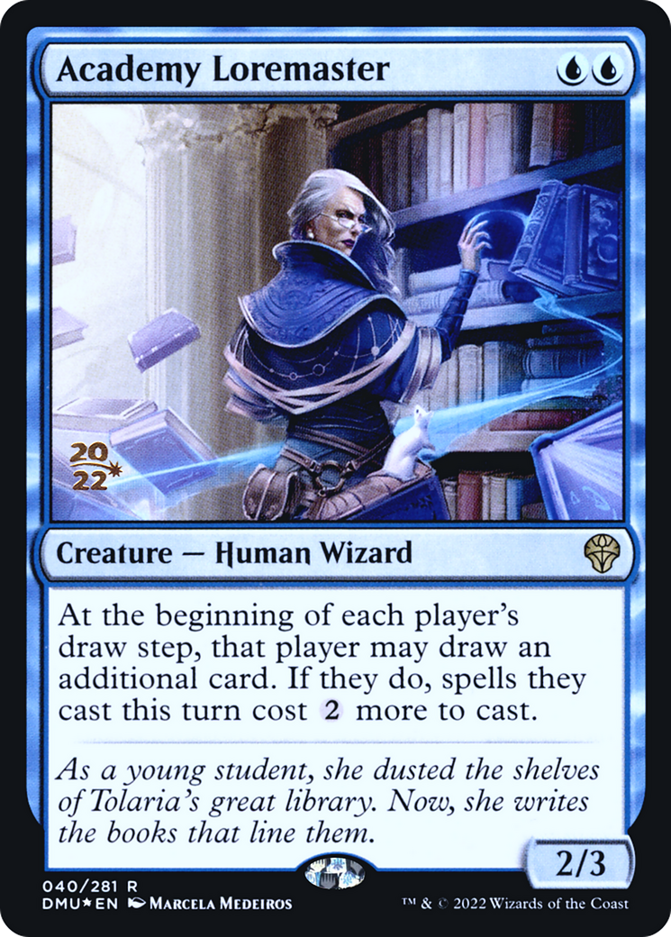 Academy Loremaster (PRE-40S) [Dominaria United Promos] Foil