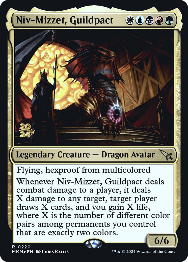 Niv-Mizzet, Guildpact (PRE-220S) [Murders at Karlov Manor Promos] Foil