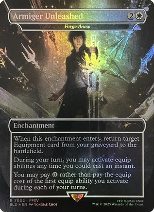 Armiger Unleashed - Forge Anew (Rainbow Foil) (SLD-7002) [Secret Lair Drop Series] Foil
