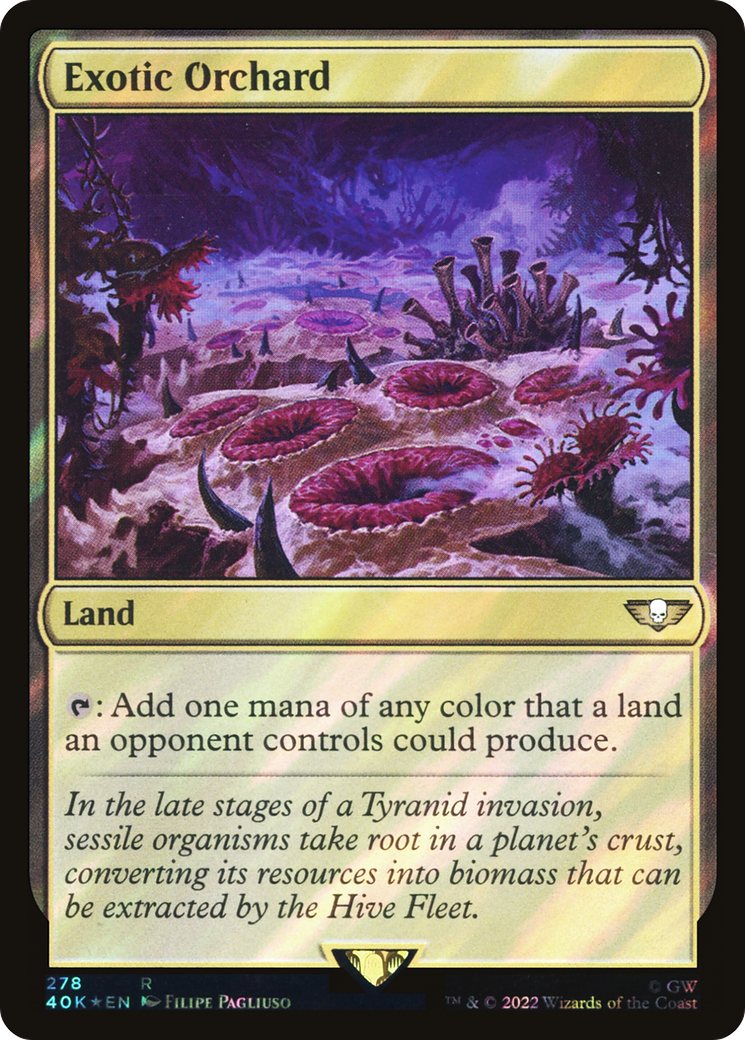 Exotic Orchard (Surge Foil) (40K-278) [Warhammer 40,000 Commander] Foil