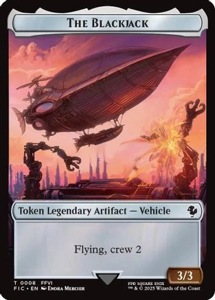 The Blackjack // The Monarch Double-Sided Token (FIC-8 // 11) [Commander: FINAL FANTASY]
