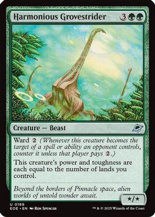 Harmonious Grovestrider (EOE-189) [Edge of Eternities]