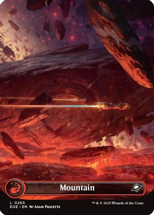 Mountain (0265) (Borderless) (EOE-265) [Edge of Eternities] Foil