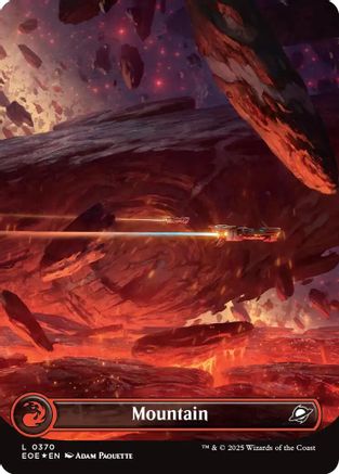 Mountain (0370) (Borderless) (Galaxy Foil) (EOE-370) [Edge of Eternities] Foil