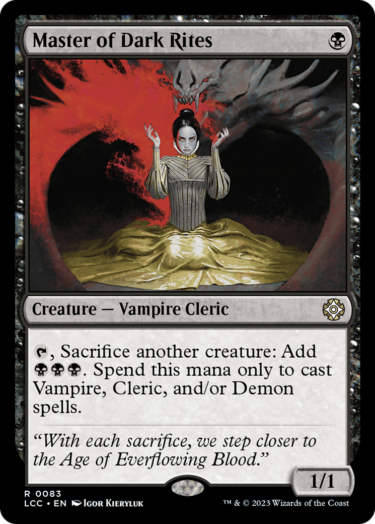 Master of Dark Rites (LCC-083) [The Lost Caverns of Ixalan Commander]
