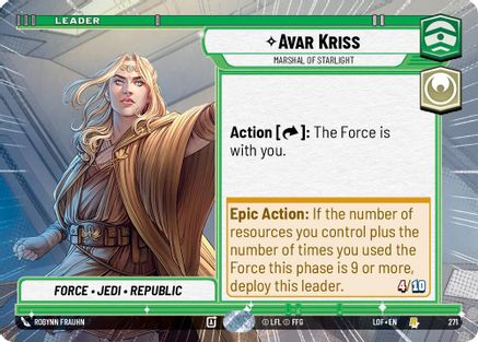 Avar Kriss - Marshal of Starlight (Hyperspace) (271) [Legends of the Force]