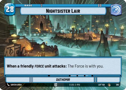 Nightsister Lair // Shield (Hyperspace) (284 // T02) [Legends of the Force]