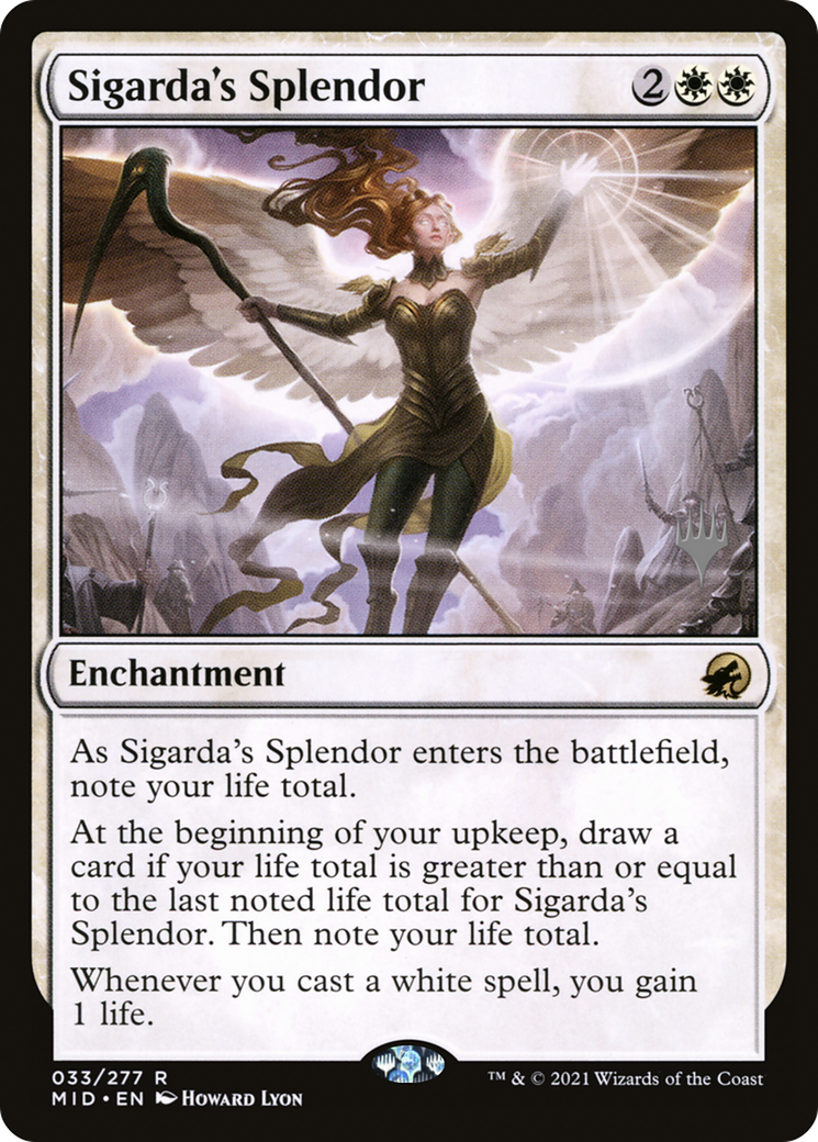 Sigarda's Splendor (PPMID-33P) [Promo Pack: Innistrad: Midnight Hunt Promos]