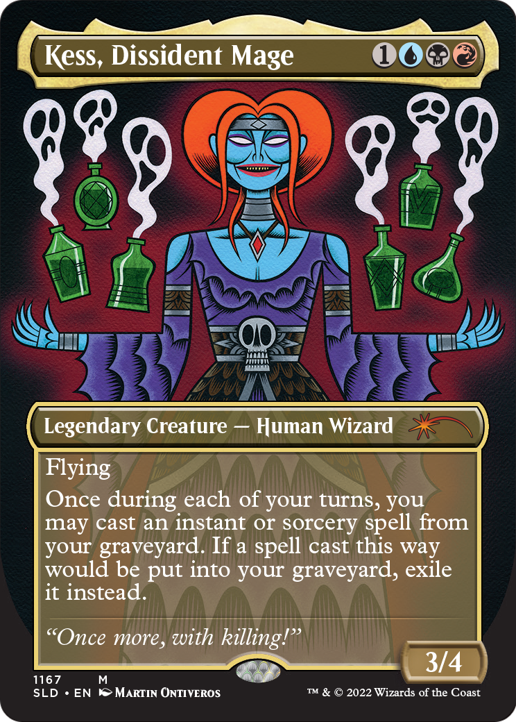 Kess, Dissident Mage (SLD-1167) (Borderless) [Secret Lair Drop]