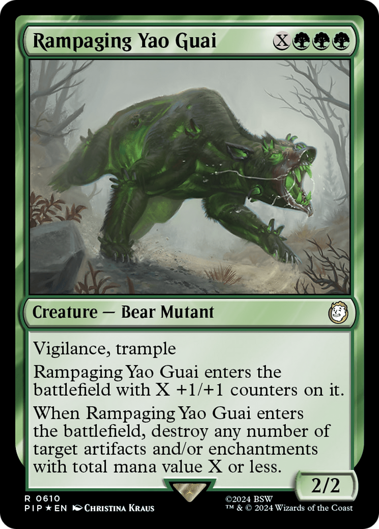 Rampaging Yao Guai (PIP-610) [Fallout] Foil