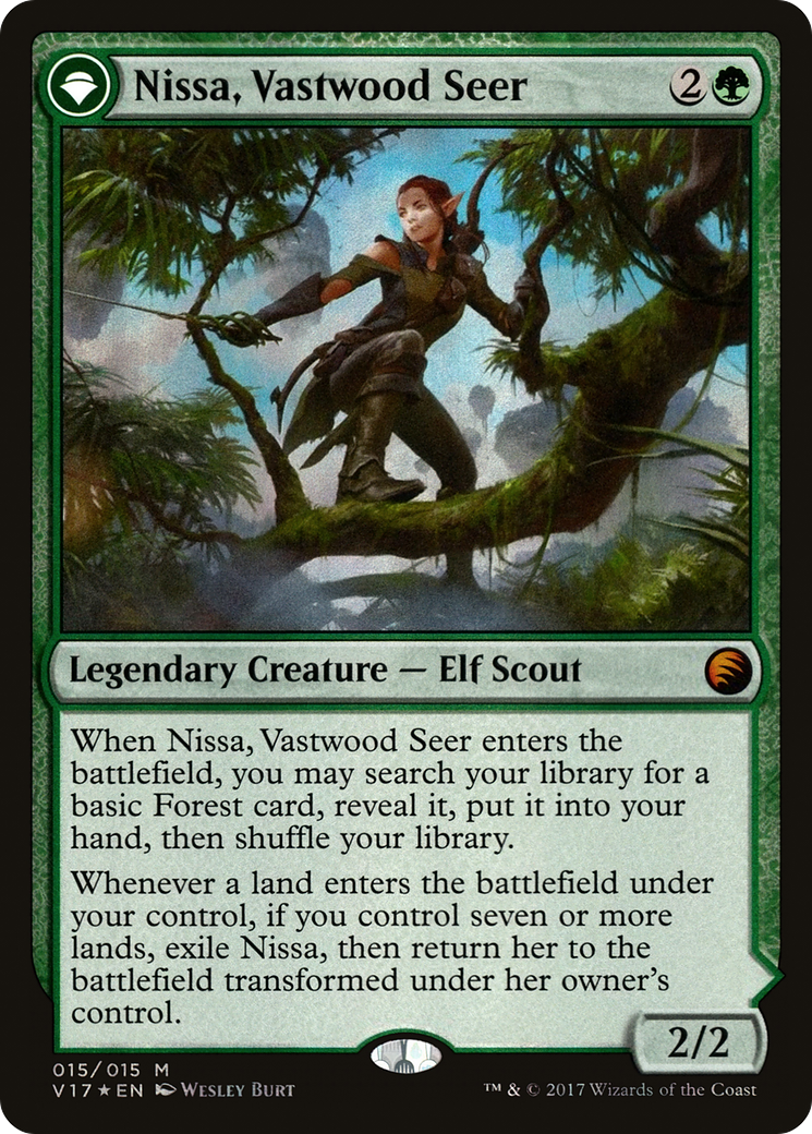 Nissa, Vastwood Seer (V17-015) [From the Vault: Transform] Foil