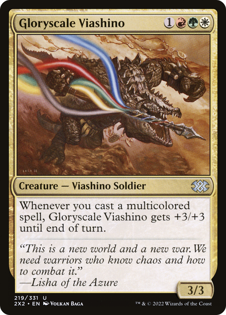 Gloryscale Viashino (2X2-219) [Double Masters 2022] Foil