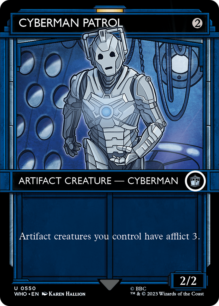 Cyberman Patrol (WHO-550) [Doctor Who]: (Showcase) (Borderless)