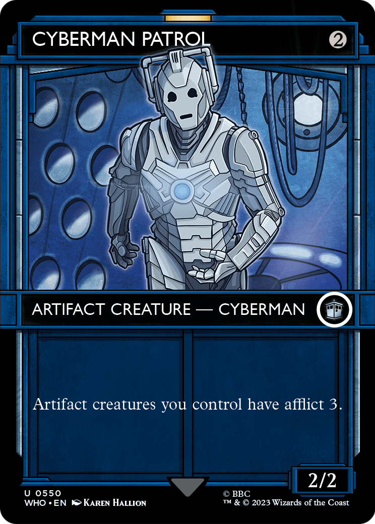 Cyberman Patrol (Showcase) (WHO-550) (Borderless) [Doctor Who]