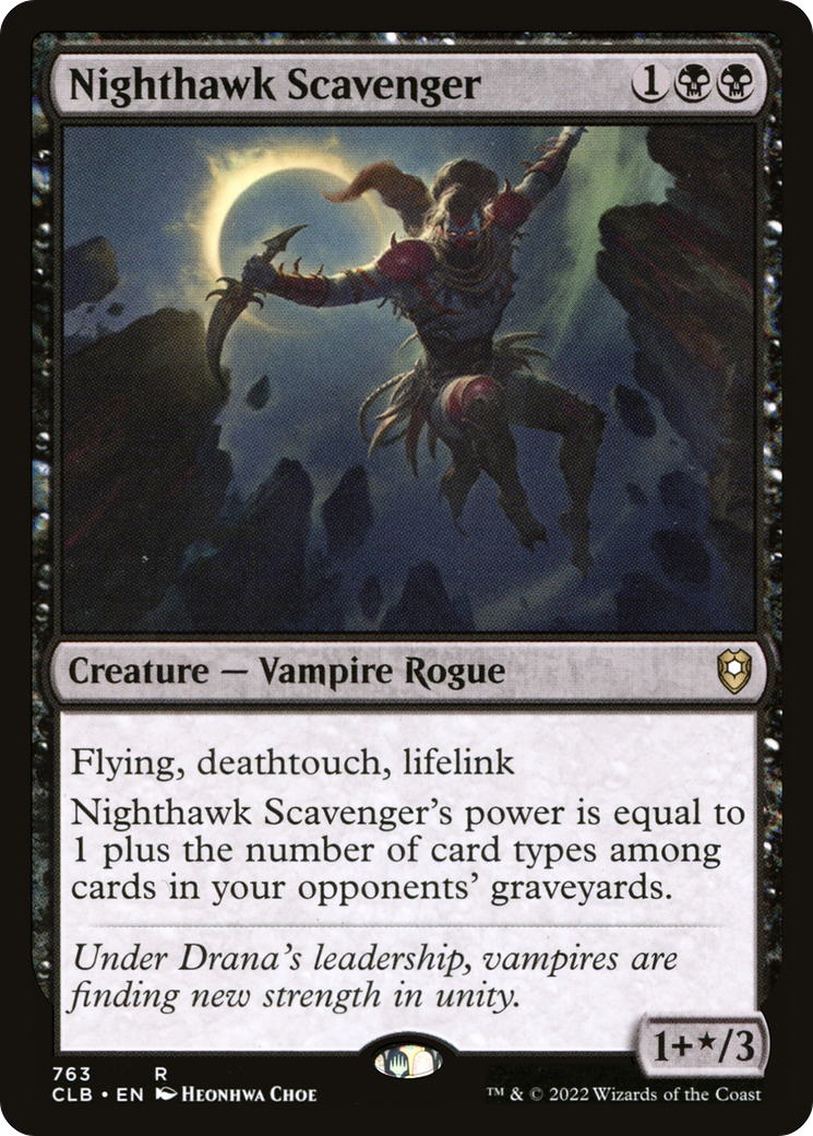 Nighthawk Scavenger (CLB-763) [Commander Legends: Battle for Baldur's Gate]