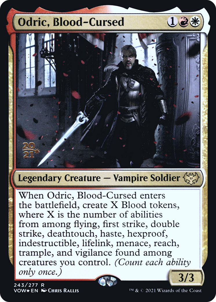 Odric, Blood-Cursed (PRE-243) [Innistrad: Crimson Vow Promos] Foil