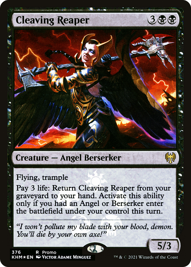 Cleaving Reaper (MEDIA-376★) [Kaldheim Promos] Foil