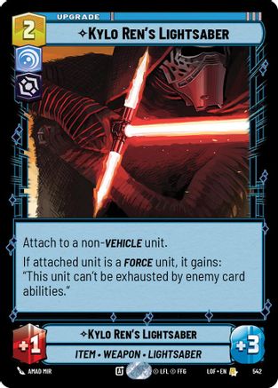 Kylo Ren's Lightsaber (Foil) (542) [Legends of the Force] Foil