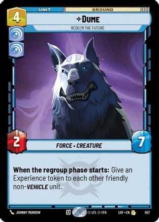 Dume - Redeem the Future (Foil) (557) [Legends of the Force] Foil