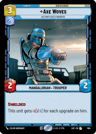 Axe Woves - Accomplished Warrior (Foil) (564) [Legends of the Force] Foil