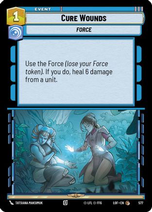 Cure Wounds (Foil) (577) [Legends of the Force] Foil