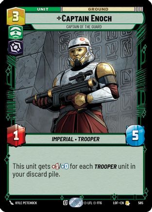 Captain Enoch - Captain of the Guard (Foil) (585) [Legends of the Force] Foil
