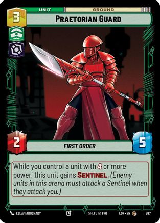 Praetorian Guard (Foil) (587) [Legends of the Force] Foil