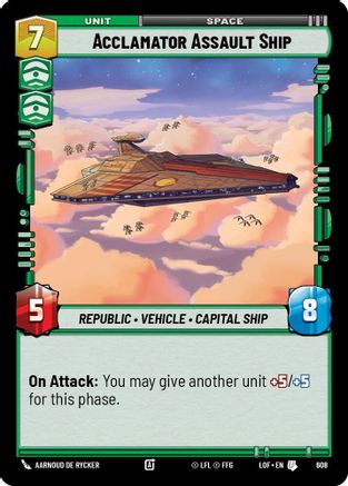 Acclamator Assault Ship (Foil) (608) [Legends of the Force] Foil