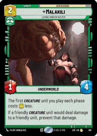 Malakili - Loving Rancor Keeper (Foil) (610) [Legends of the Force] Foil