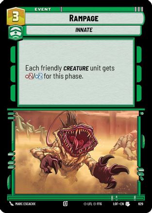 Rampage (Foil) (629) [Legends of the Force] Foil