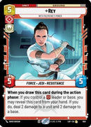 Rey - With Palpatine's Power (Foil) (650) [Legends of the Force] Foil