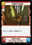 Knight's Saber (Foil) (653) [Legends of the Force] Foil