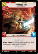 Saesee Tiin - Courageous Warrior (Foil) (669) [Legends of the Force] Foil